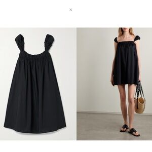 STAUD Black Mini Dress